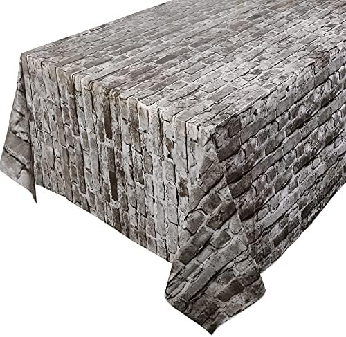 PHOGARY 2 Pack Brick Tablecloths for Christmas Party