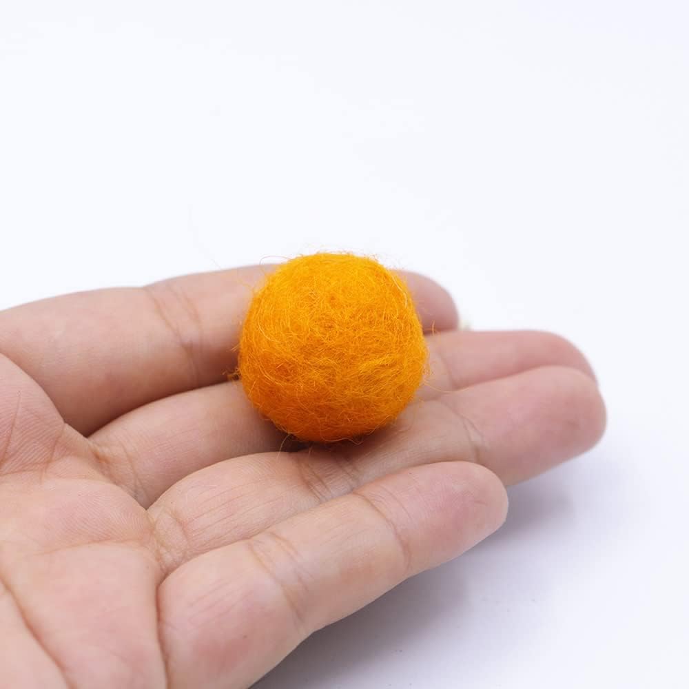 TANJUN Felt Pom Poms 2cm Bulk Handmade Colors