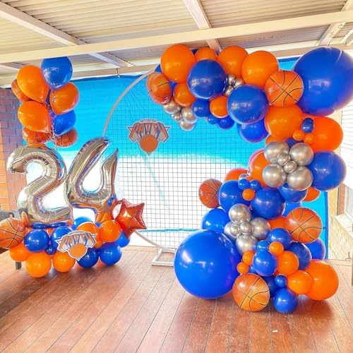 Dusty Blue Sport Birthday Balloons Garland Kit