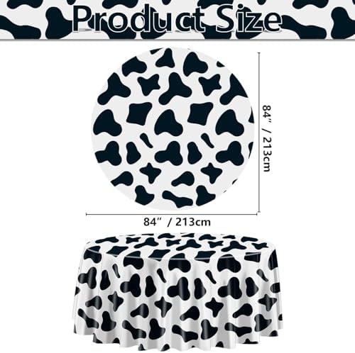 9 Pcs Cow Print Tablecovers for Farm Animal Party