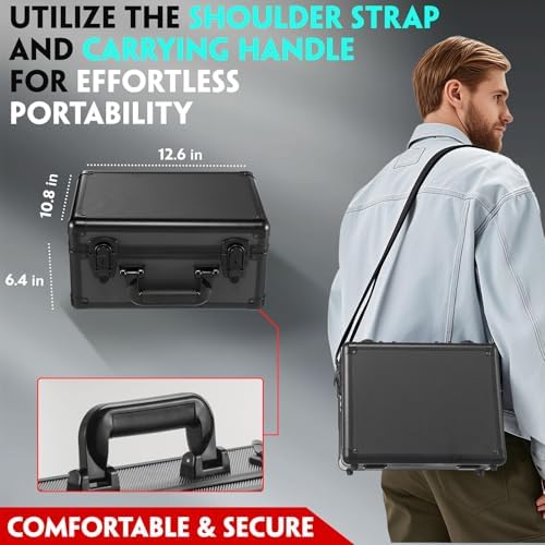 Vollicaifit Graded Card Storage Box Case 3 Row Black Holder