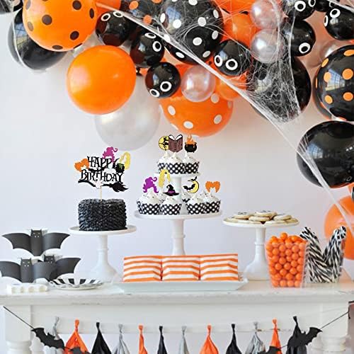 25 pcs Hocus Pocus Halloween Cupcake Toppers