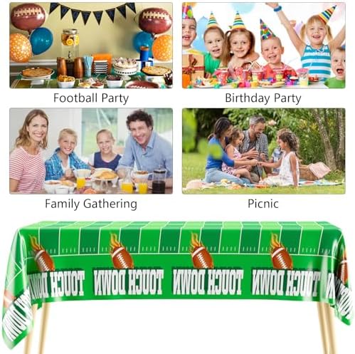 Football Tablecloth 2PCS 54x108 Touchdown Party Cover