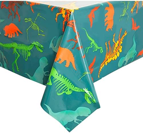 BLUE PANDA 3 Pack Dinosaur Tablecloth for Parties