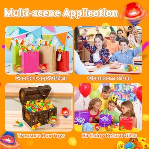 24PCS Glow Spinning Tops Party Favors for Kids