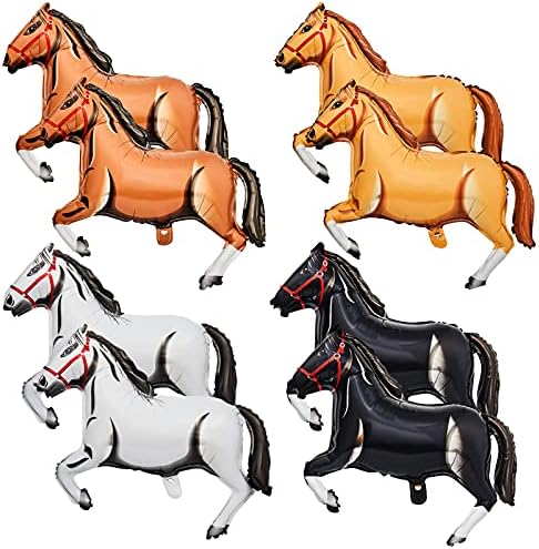 8 Piece 30 Inch Horse Balloon Party Decoration