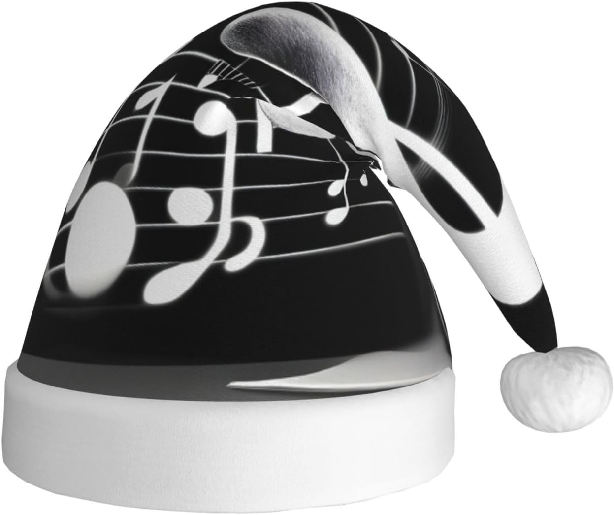 QINZHENG Music Note Santa Hat Christmas Decoration