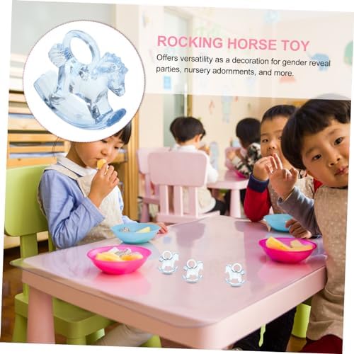48pcs Acrylic Rocking Horse Party Decorations
