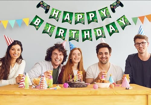 Game Theme Birthday Banner for Kids and Adults