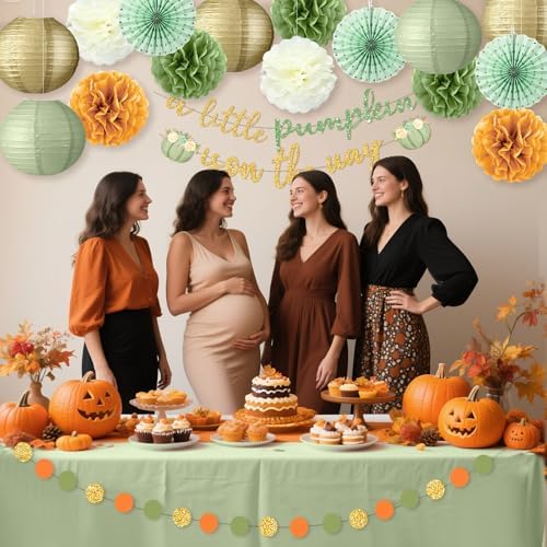 Little Pumpkin Baby Shower Decoration Set 15 Pcs