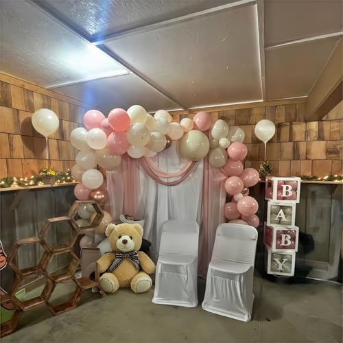 Nude Dusty Pink Balloons Set 60Pcs 12 Inch
