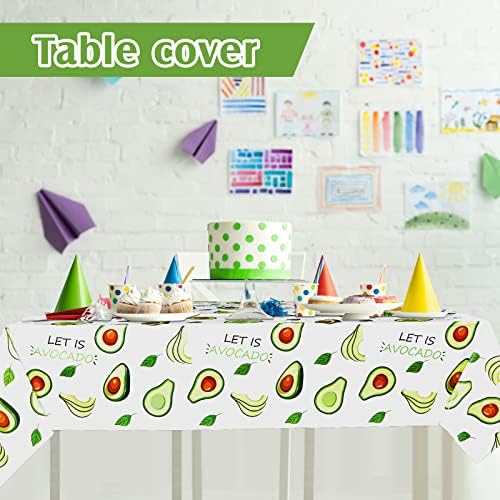 2 Pieces Avocado Tablecloths Birthday Party Decorations