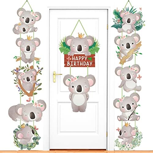 Koala Birthday Decorations Door Signs Banners Party Supplies