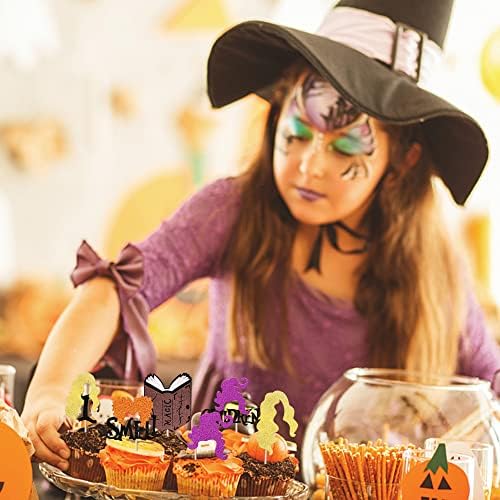 32 Pack Hocus Pocus Cupcake Toppers Halloween Decorations