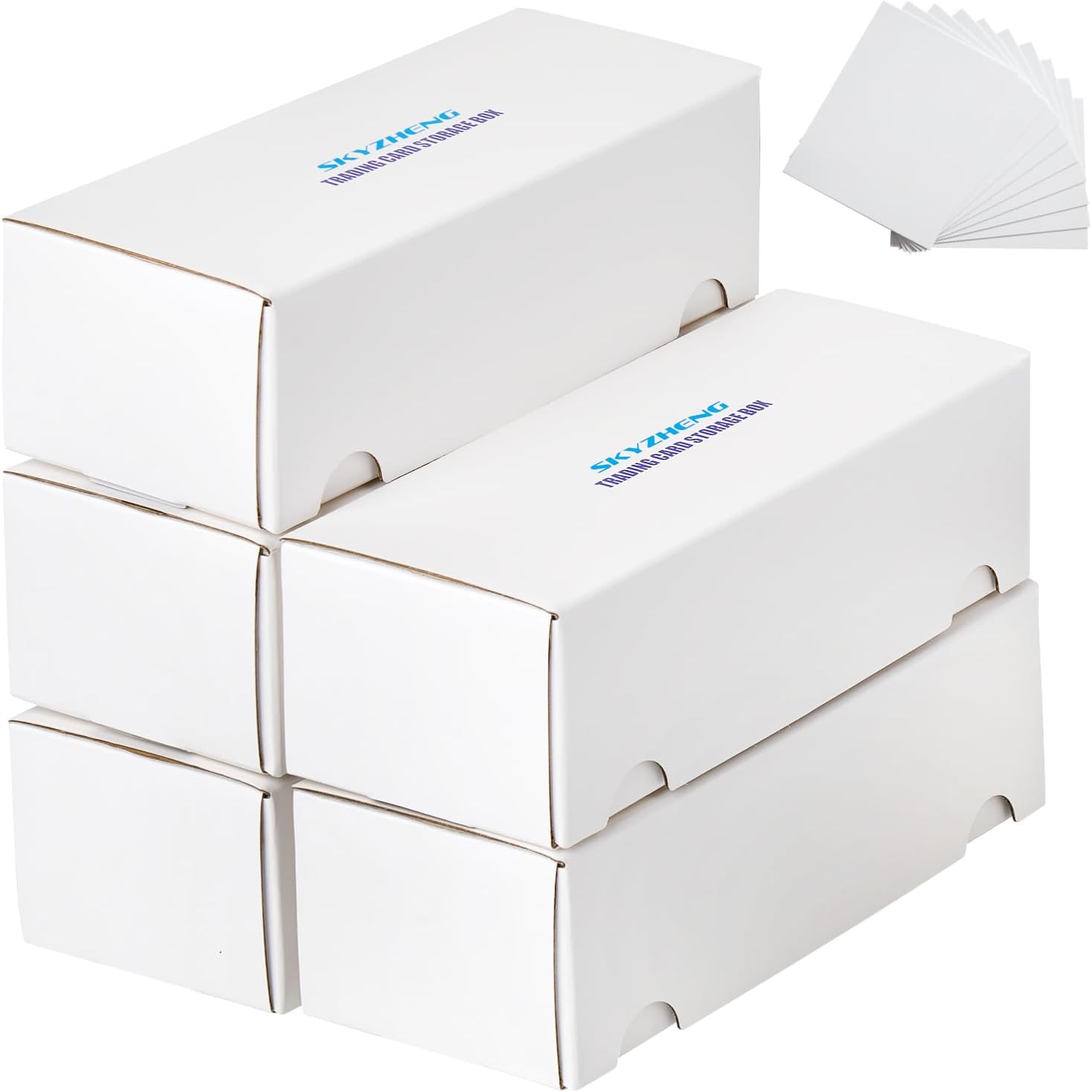 5 Pack Trading Card Storage Boxes with 10 PCS Dividers
