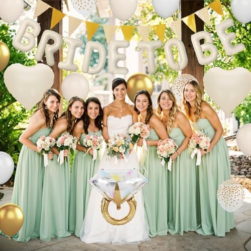 Sand White Bachelorette Party Balloons Decorations Kit