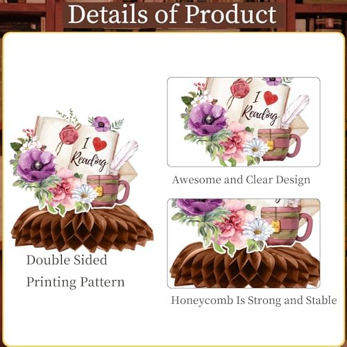 Lovarywow Book Themed Party Decorations 9PCS