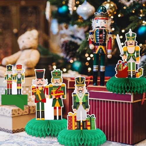 Poen 12 Pcs Christmas Nutcracker Centerpieces