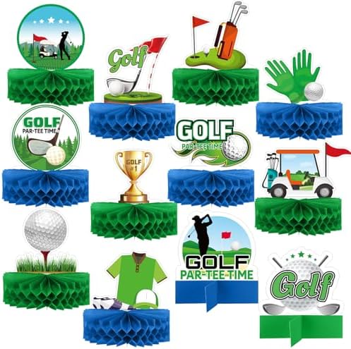Teling 12 Piece Golf Party Centerpieces Set