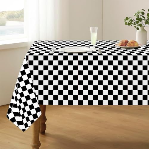 2 Pcs Checkered Tablecloth Race Car Design