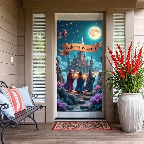Wizard Themed Door Banner for Birthday Party Decorations