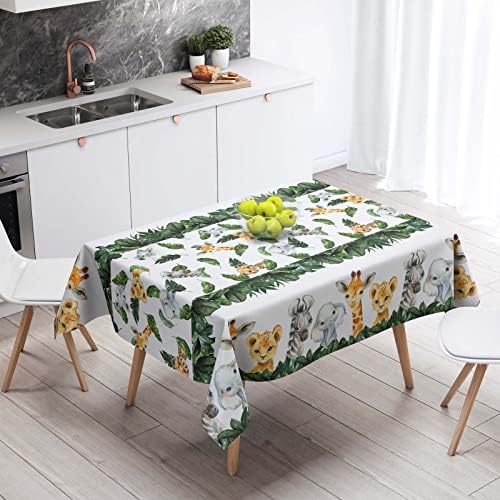 Yuzioey 6 Pack Jungle Safari Tablecloths Wild Animals Cover