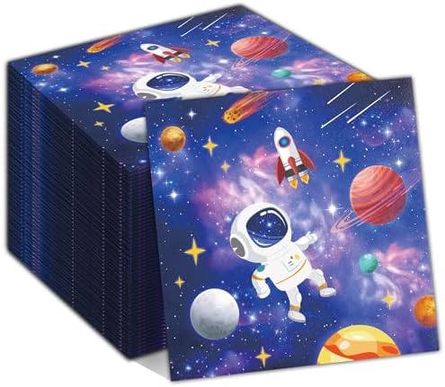 40Pcs Outer Space Themed Party Napkins