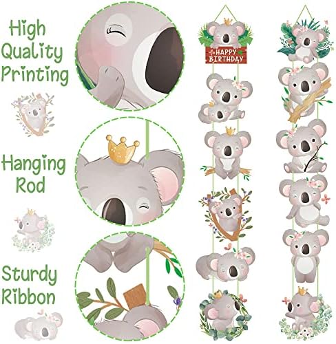 Koala Birthday Decorations Door Signs Banners Party Supplies