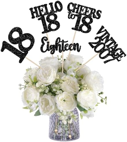 15PCS Happy 18th Birthday Centerpiece Sticks