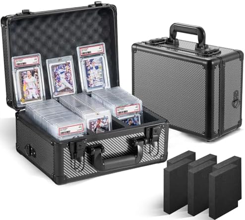 Vollicaifit Graded Card Storage Case 3 Row Holder Box