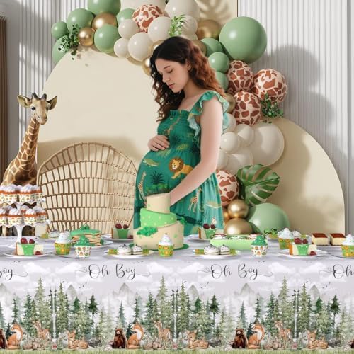 3 Pack Adventure Baby Shower Decorations Tablecloths