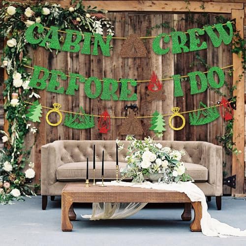 Camp Bachelorette Party Banner - Cabin Crew Before I Do