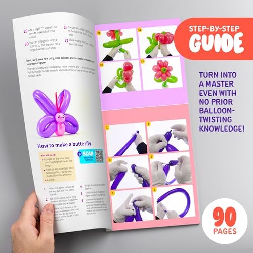 DanDarci Balloon Twisting Kit with Pump for Kids