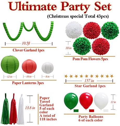 43pcs Party Decorations Set for Birthday Baby Shower Wedding