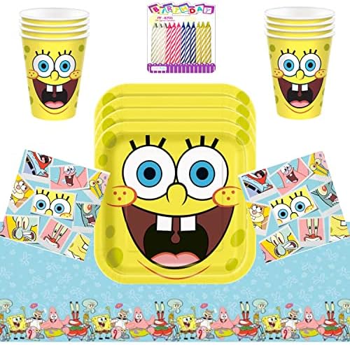 LLILYKAI SpongeBob Party Supplies Pack