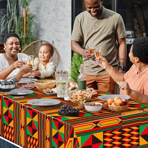 3 Pack Happy Kwanzaa Tablecloth Decorations