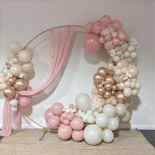 Nude Dusty Pink Balloons Set 60Pcs 12 Inch