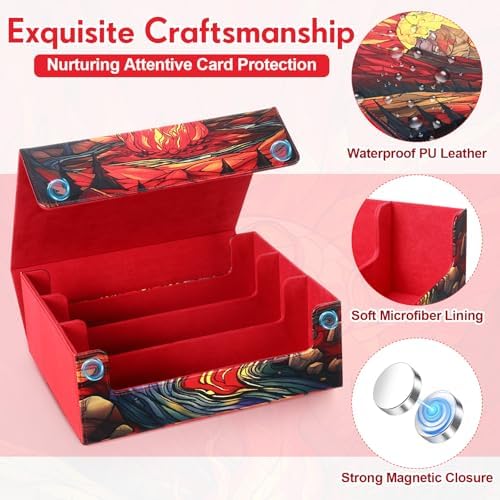 1800 PU Card Storage Box with Magnetic Closure 1