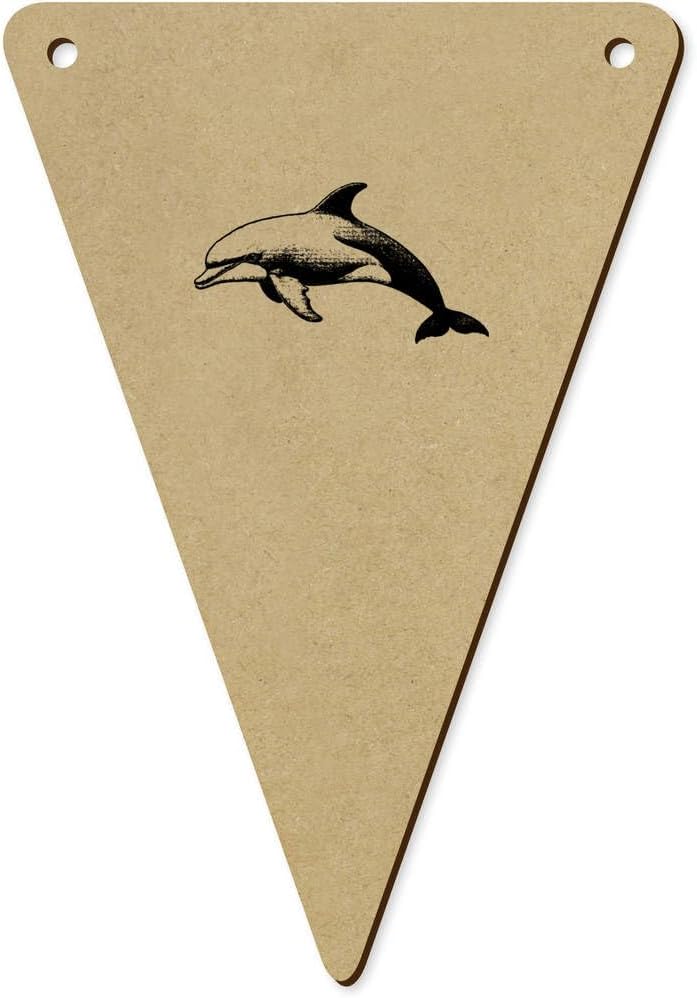 5 Pack Single Dolphin Wooden Bunting Flags BN00086660