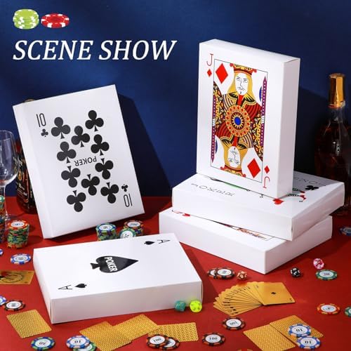 24 Pcs Casino Poker Card Centerpieces Party Decorations
