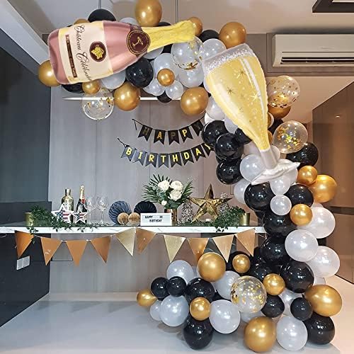 Champagne Bottle Balloons 4Pcs Wedding Party Decoration