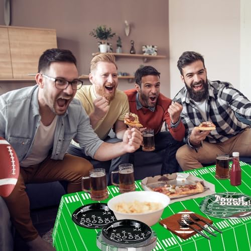 4 Pack Football Tablecloths for Game Day Party Decor