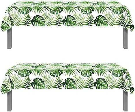 2Pcs Palm Leaves Table Covers for Summer Party Decor