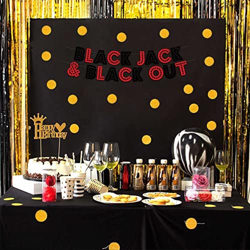 Las Vegas Birthday Casino Themed Glitter Banner