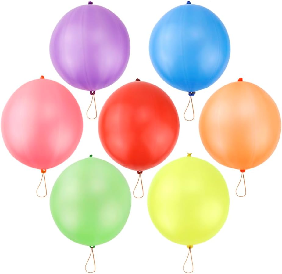 Rubfac 25 Neon Punch Balloons for Kids