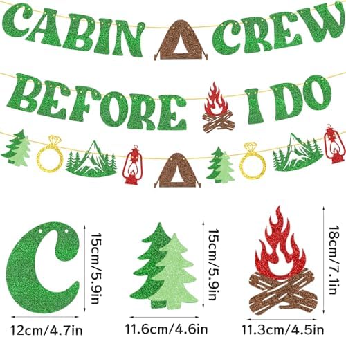 Camp Bachelorette Party Banner - Cabin Crew Before I Do