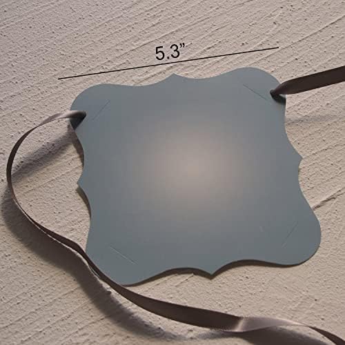 Dusty Blue Photo Banners with Slits for Easy Photo Insertion