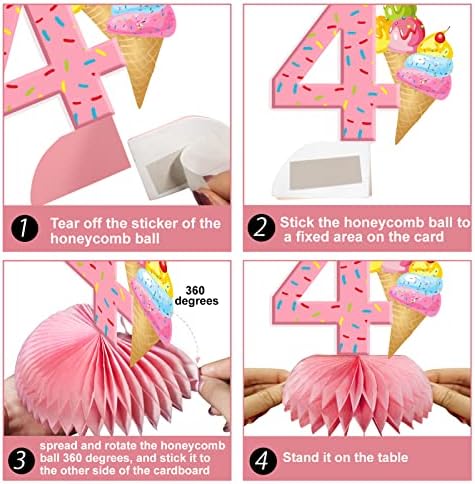 We All Scream 4 Ice Cream Birthday Centerpieces