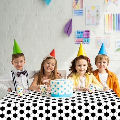3 Pcs Soccer Party Tablecloth 54x108 Inches