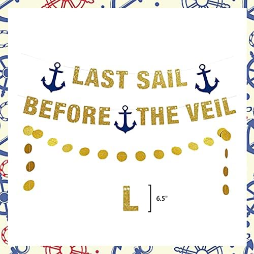 LaVenty Last Sail Before the Veil Nautical Bachelorette Party Banner